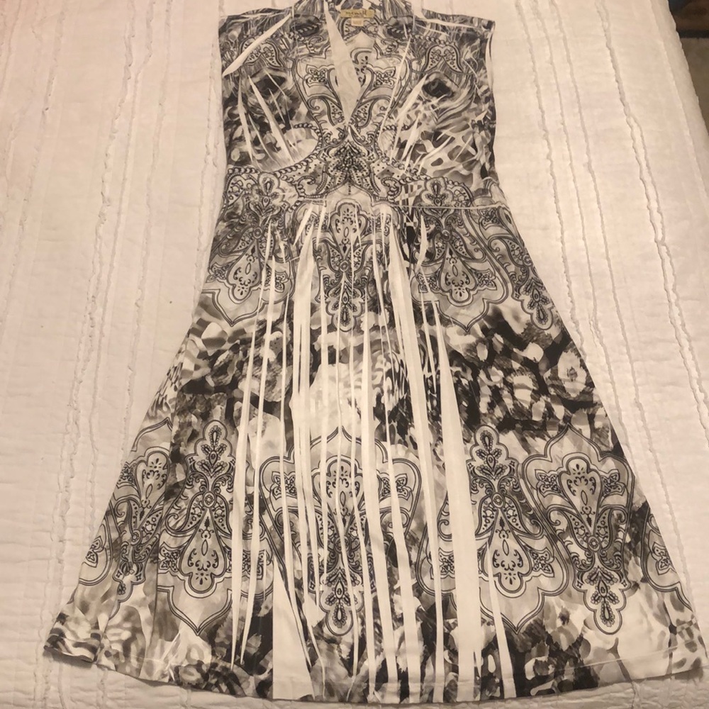 One World Black and White Dress